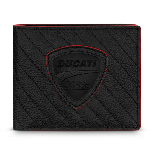 Ducati - DTLGW2201201 - BLACK GENUINE LEATHER WALLET