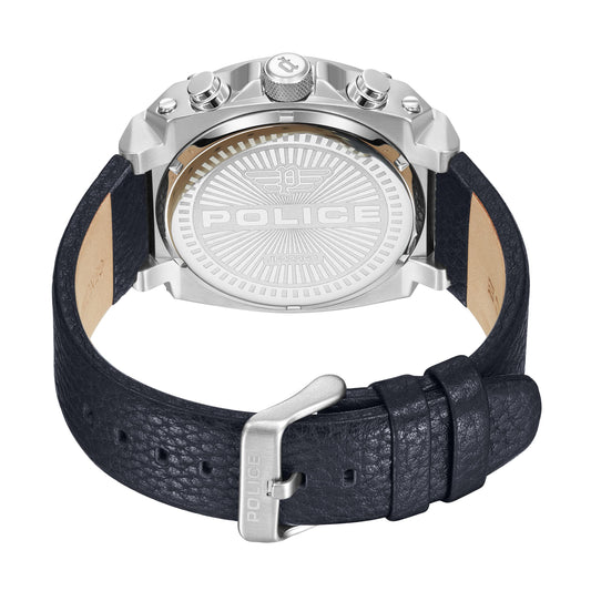 Police Model PEWJF2226802 NORWOOD MULTI SILVER DIAL BLUE STRAP