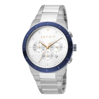 Esprit Men's Silver Dial Silver Stainless Steel ES1G205M0075