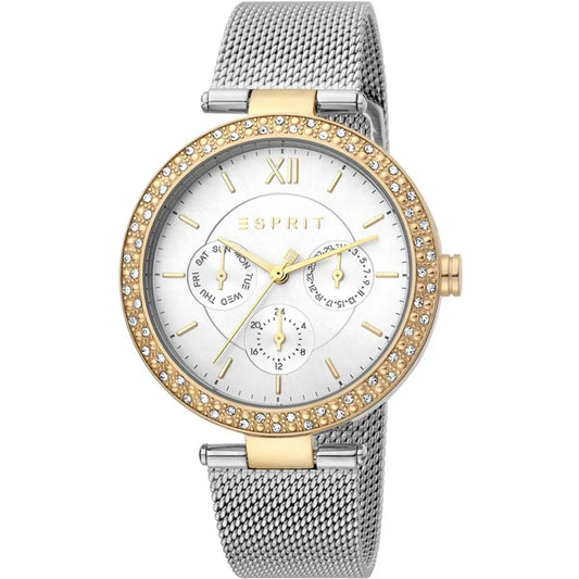 Esprit Women's Watch ES1L189M0105 - Two-Tone Day-Date