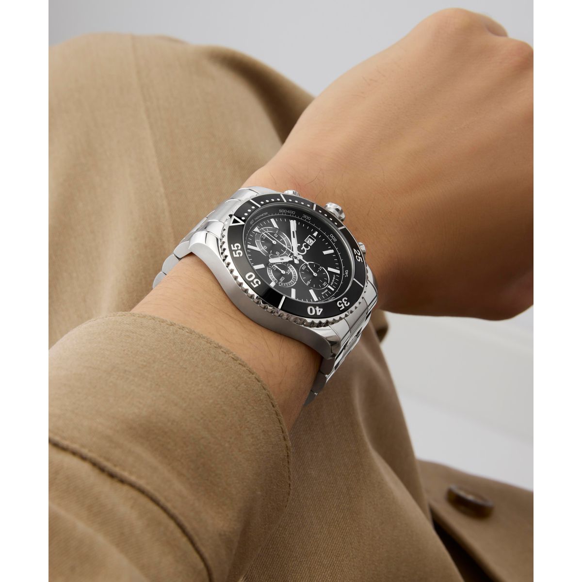 Gc SpeedRacer Chrono Metal Men Watch Silver Stainless Steel Bracelet Z51009G2
