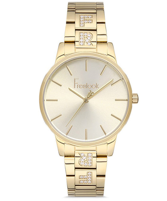 FREELOOK Women's Gold Stainless Steel Watch - FL.1.10155-3