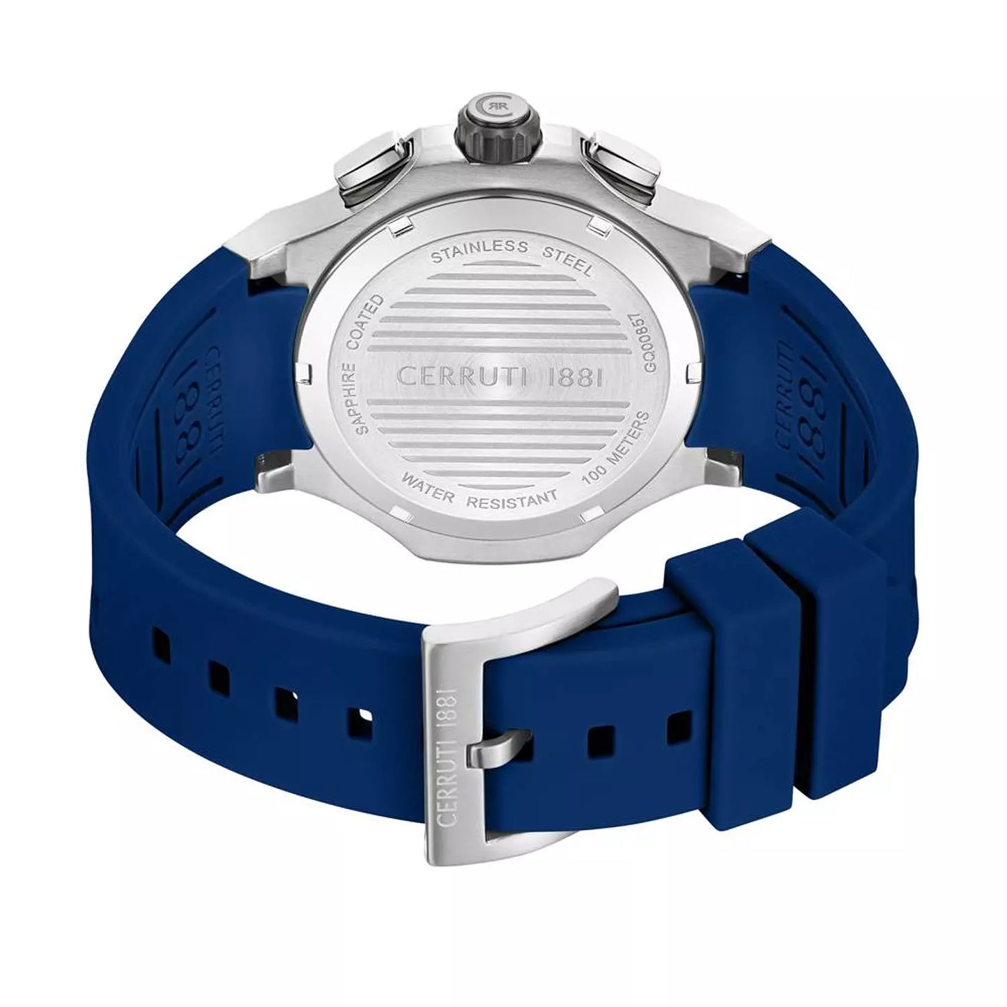 Cerruti 1881 Blue Striped Dial Chrono CIWGQ0085702