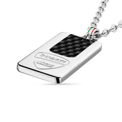 Ducati DTAGN2136901 Fibra Cable Chain with Carbon Fiber Necklace