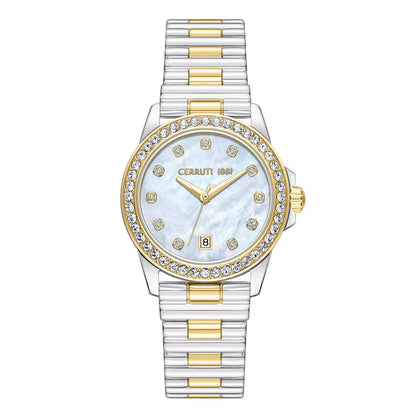 CERRUTI 1881 Ladies Watch Turchino Two Tone Stainless Steel Bracelet