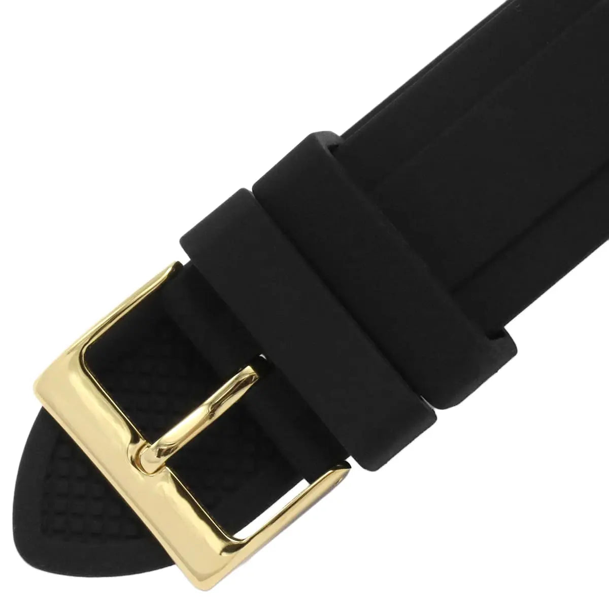Guess GW0257L1 Ladies Watch Multi-function Movement Round Shape Black Smooth Silicone Strap