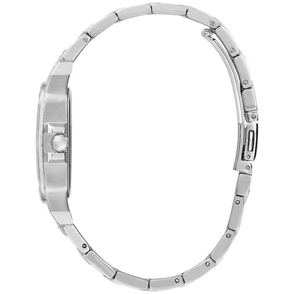 GUESS Ladies DECO GW0472L1 Silver Tone Multi-function Watch 35mm Rhinestone New