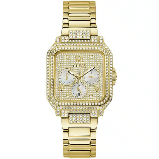 GUESS GW0472L2 Women's Gold-Tone Square Multifunction Watch