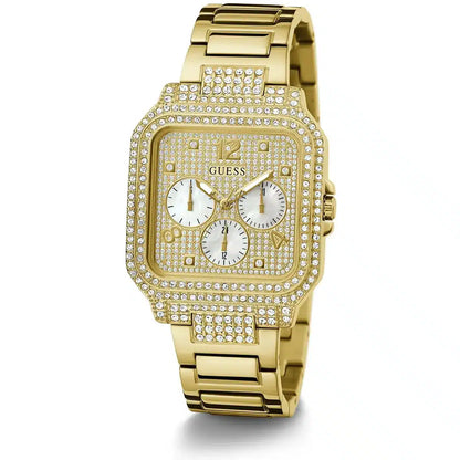 GUESS GW0472L2 Women's Gold-Tone Square Multifunction Watch