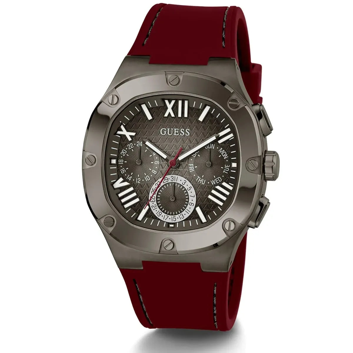GUESS Men's 42mm Watch - Red Strap GW0571G4