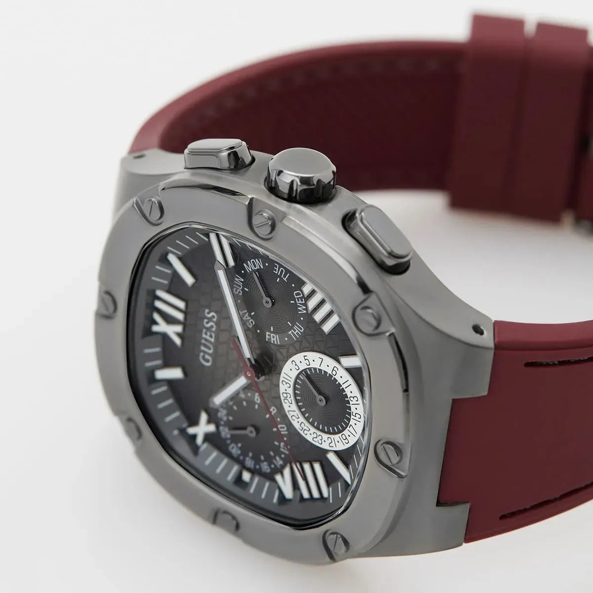 GUESS Men's 42mm Watch - Red Strap GW0571G4