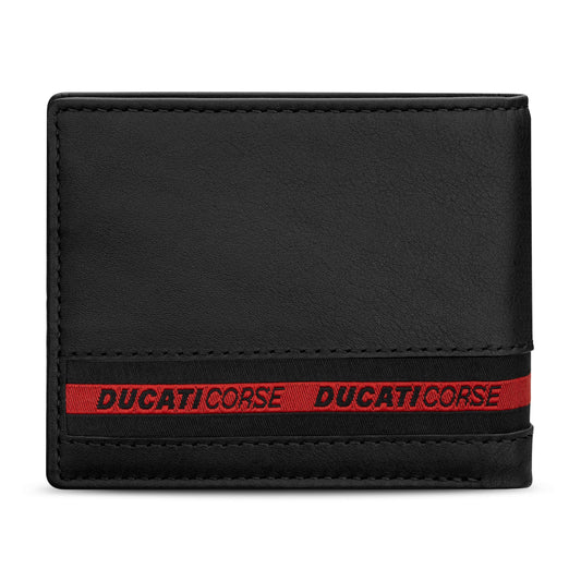 Ducati - DTLGW2201101 - BLACK GENUINE LEATHER WALLET