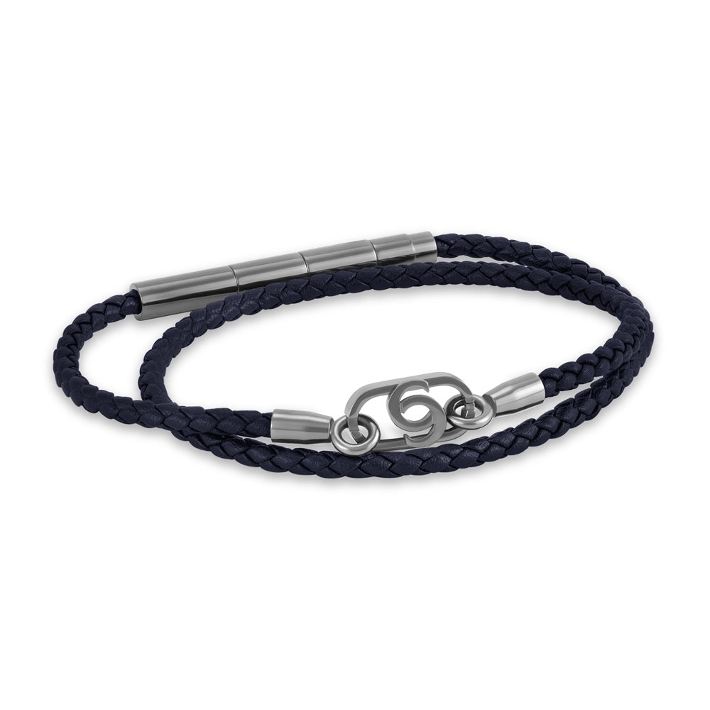 Cerruti 1881 Blue Double Wrap Bracelet CIAGB0015402