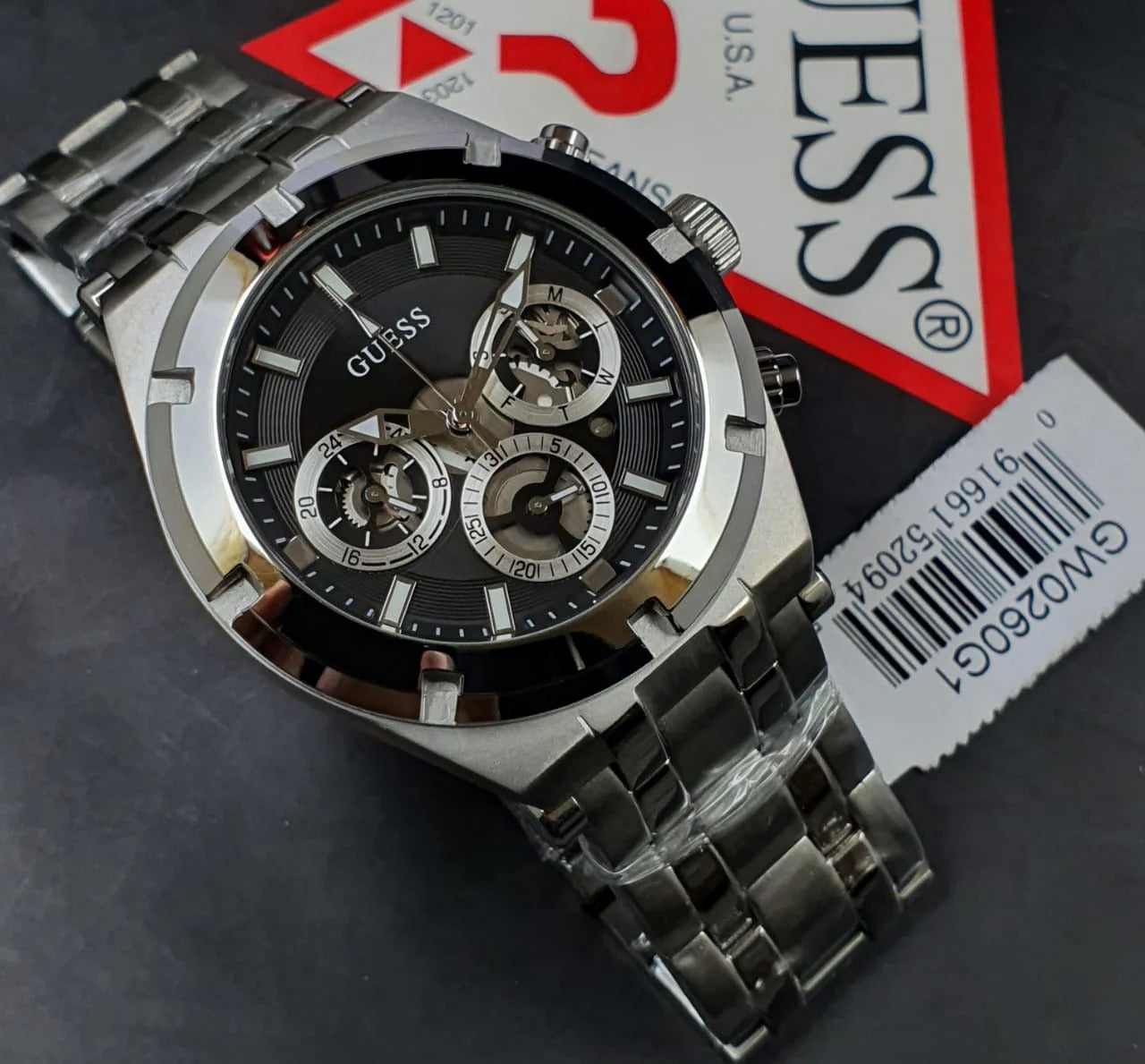 Guess Men's Sport Multifunction 44mm Watch GW0260G1