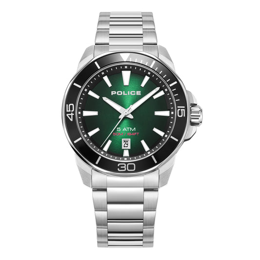 Police PEWJH0021401 Thornton Gents Analog Watch With Stainless Steel Bracelet