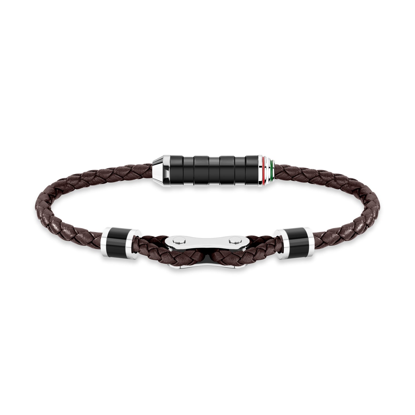 Ducati DTAGB2137210 Magnete Pelle Brown Leather Bracelet