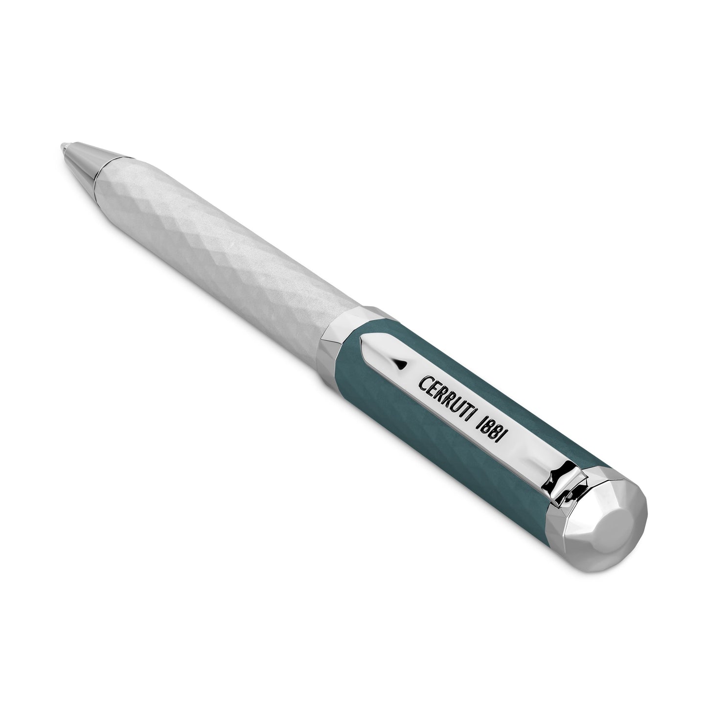 Cerruti1881 - Ballpoint Pen Matt Silver & Turquois  NSS220602E