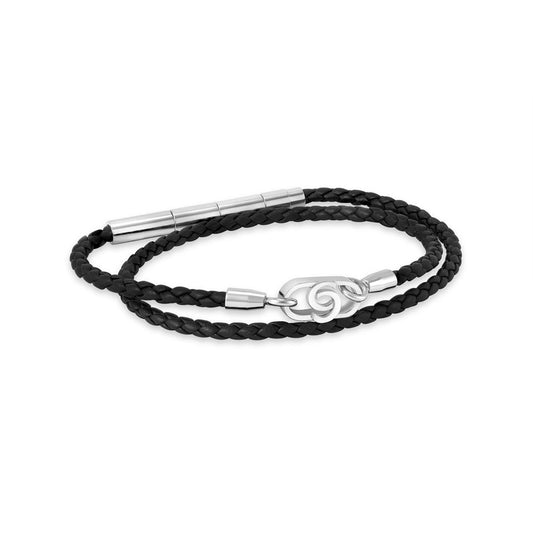 Cerruti 1881 Black Double Wrap Bracelet CIAGB0015401