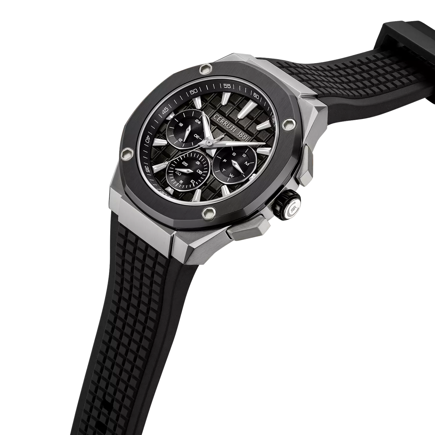Cerruti 1881 Razzuolo Men's Chronograph Black Dial Leather Watch - CIWGQ0073401