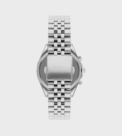 LEE COOPER Men's Silver Stainless Steel Multi Function Watch - LC07838.390