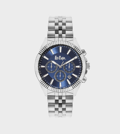 LEE COOPER Men's Silver Stainless Steel Multi Function Watch - LC07838.390