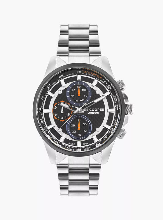 LEE COOPER Men's Silver Stainless Steel Multi Function Watch - LC07852.360