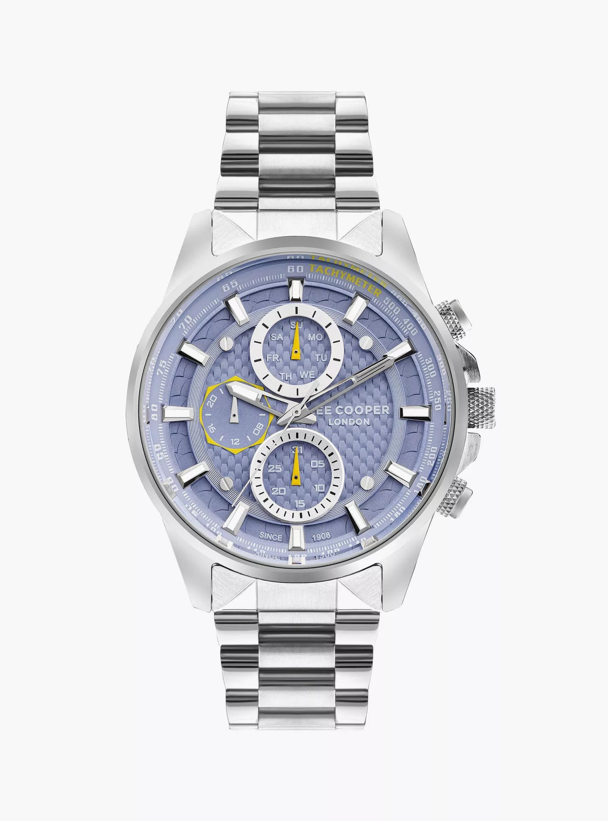 LEE COOPER Men's Silver Stainless Steel Multi Function Watch - LC07852.390