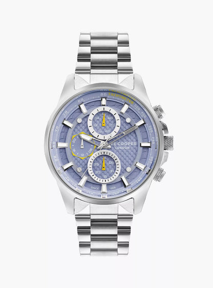 LEE COOPER Men's Silver Stainless Steel Multi Function Watch - LC07852.390
