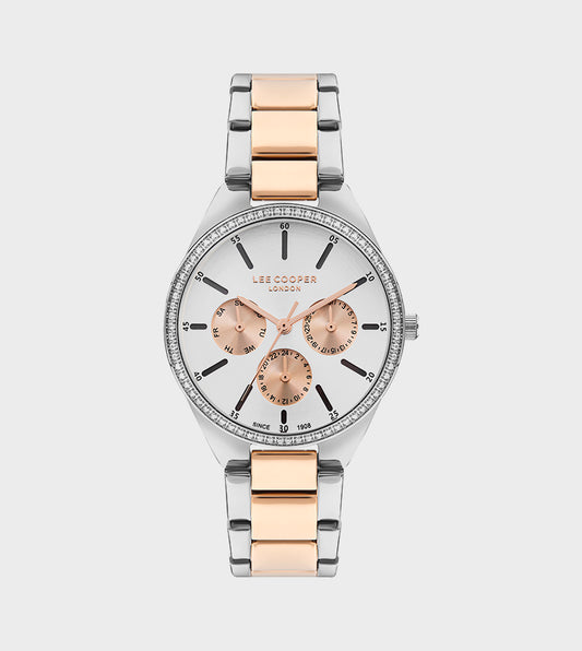 LEE COOPER Women's Two-Tone Stainless Steel Multi Function Watch - LC07863.530