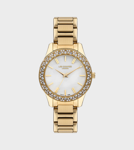 LEE COOPER Women's Gold Stainless Steel Analog Watch - LC07869.120