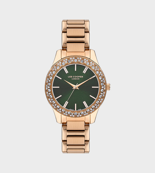 LEE COOPER Women's Rose Gold Stainless Steel Analog Watch - LC07869.470
