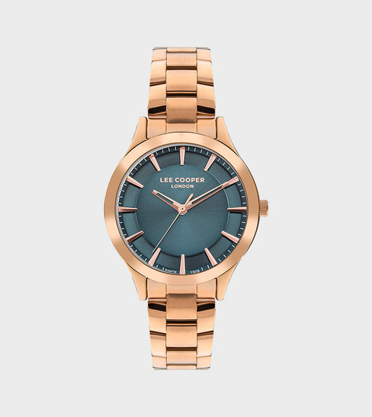 LEE COOPER Women's Rose Gold Stainless Steel Analog Watch - LC07880.490