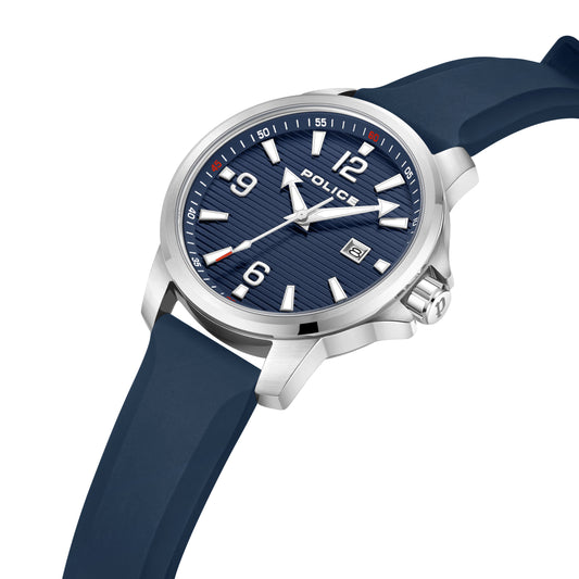 Mensor Gents Analog Watch With Blue Dial & Blue Strap -PEWJN0020901, Blue