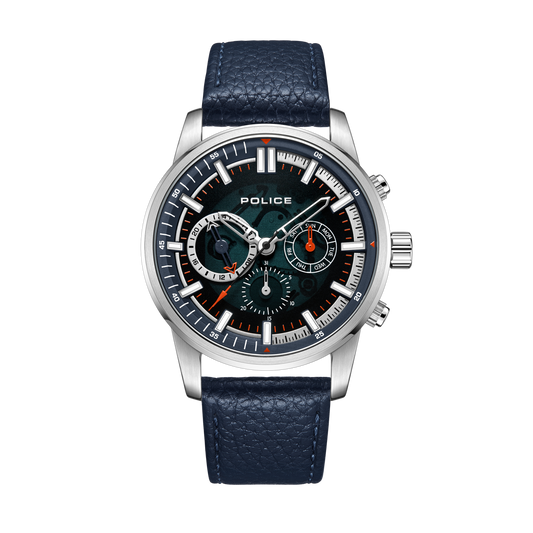 Police PEWJF2227002 Men's Watch, Blue, PEWJF2227002