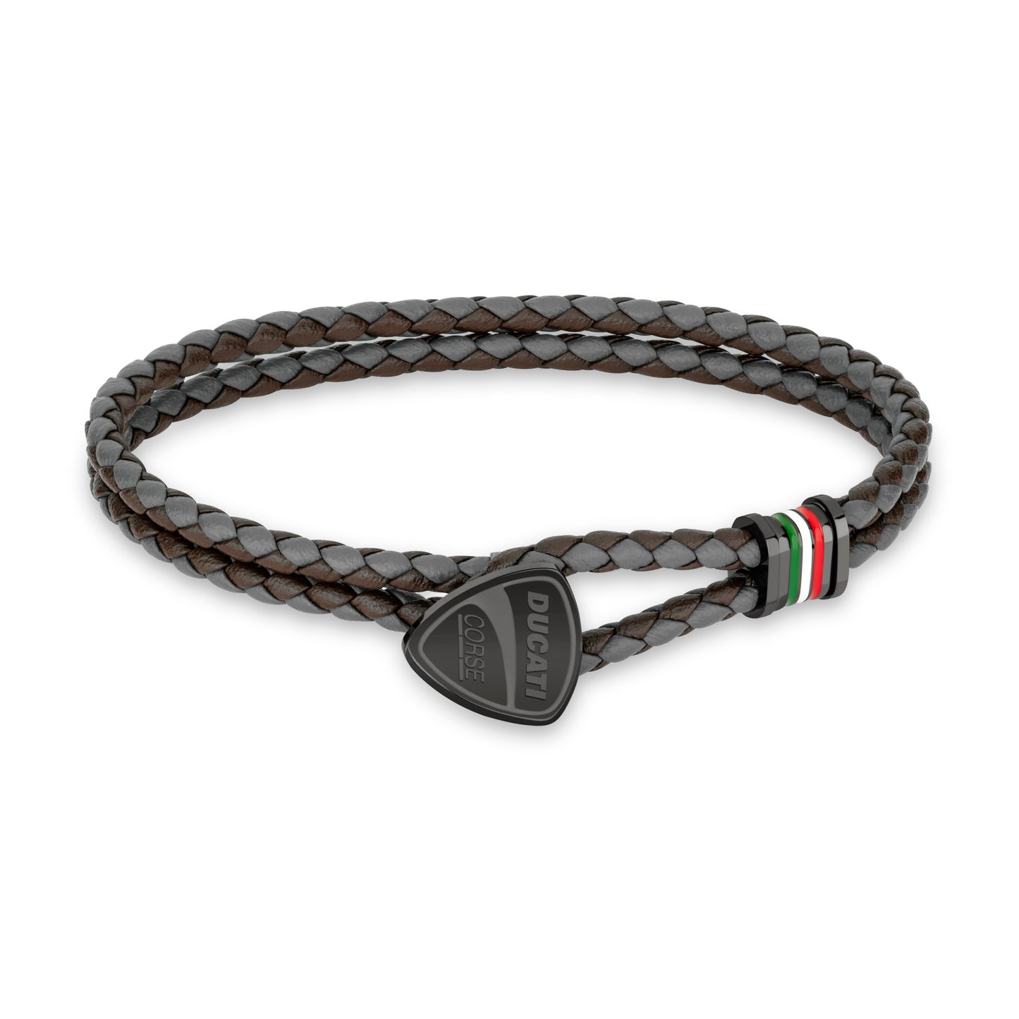 Ducati DTAGB2137505 Scudetto Brown-Grey Bracelet
