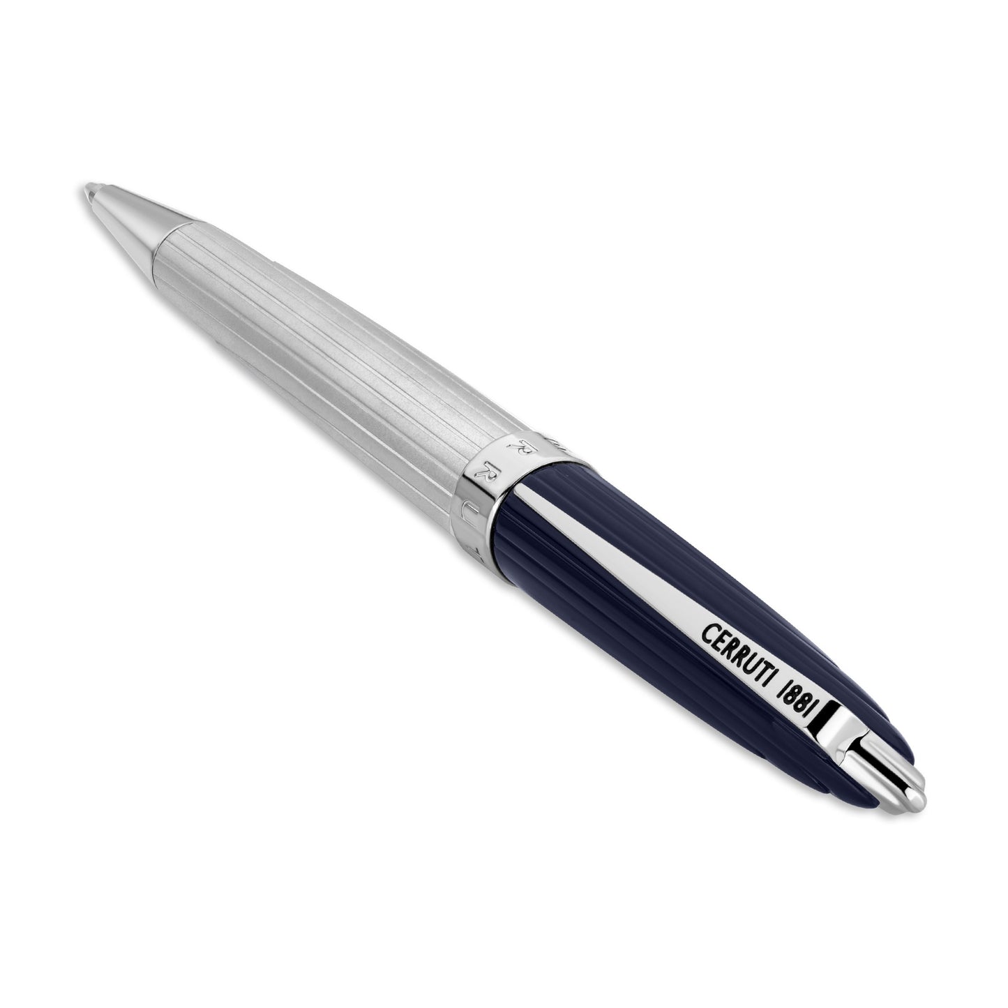 Cerruti1881 Ballpoint Silver & Blue - NSS220701C