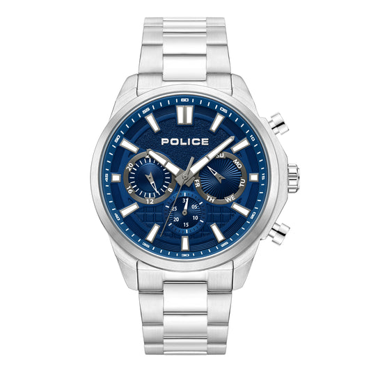 Police Watches rangy Mens Analogue Quartz Watch with Stainless-Steel Bracelet PEWJK0021004