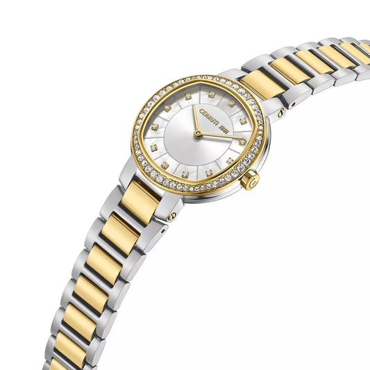 Cerruti 1881 Two-Tone Gold Diamond Watch CIWLG0086504