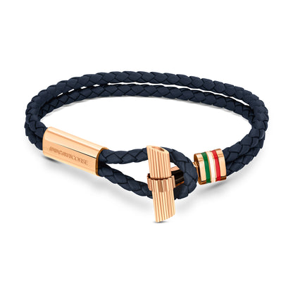 Ducati DTAGB2136806 Scudetto Blue & Rose Gold Bracelet