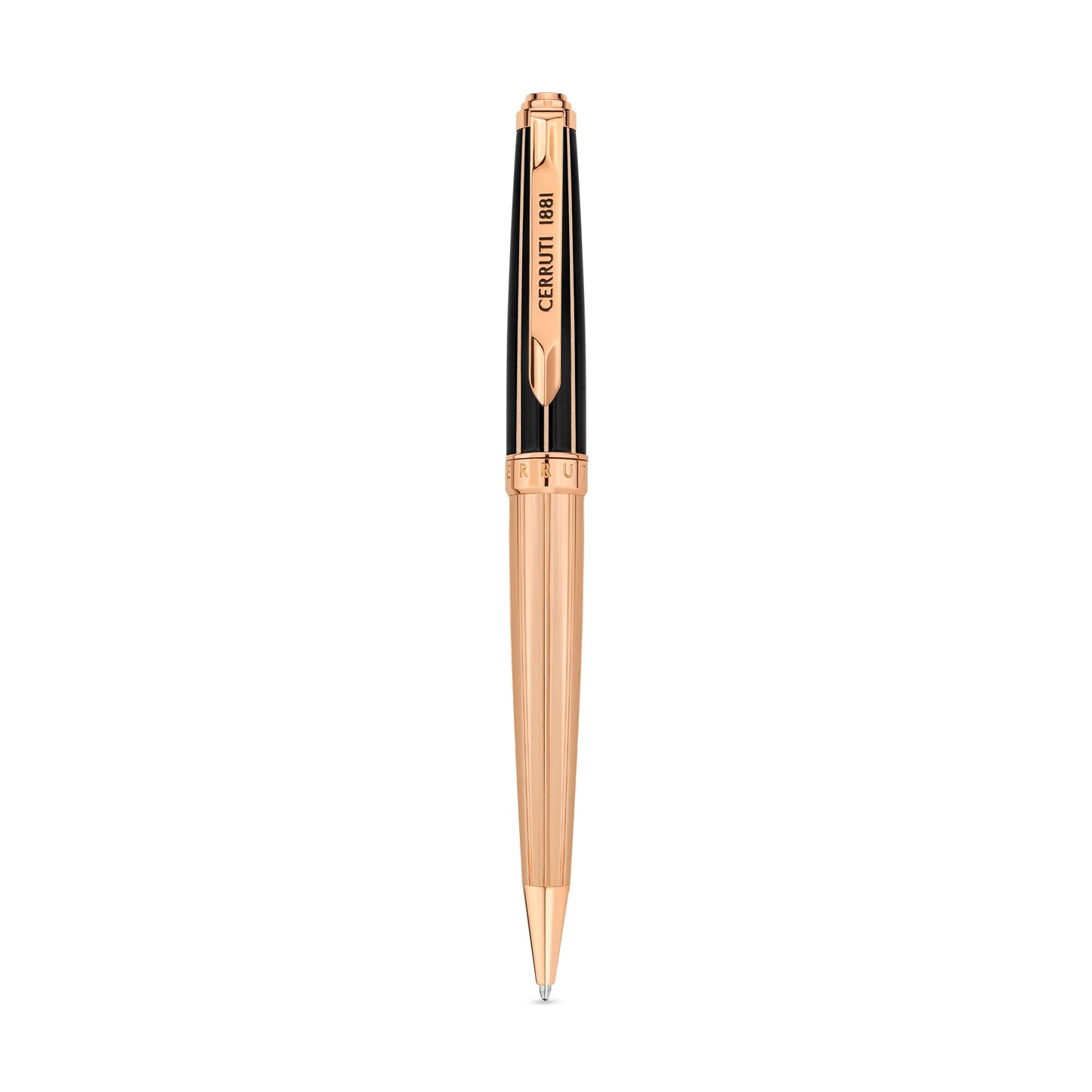 Cerruti1881 Ballpoint Pen Rose Gold & Black - NSS221002C