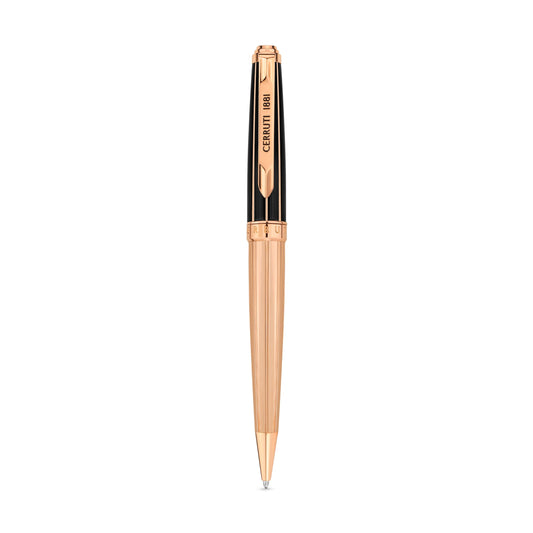 Cerruti1881 Ballpoint Pen Rose Gold & Black - NSS221002C