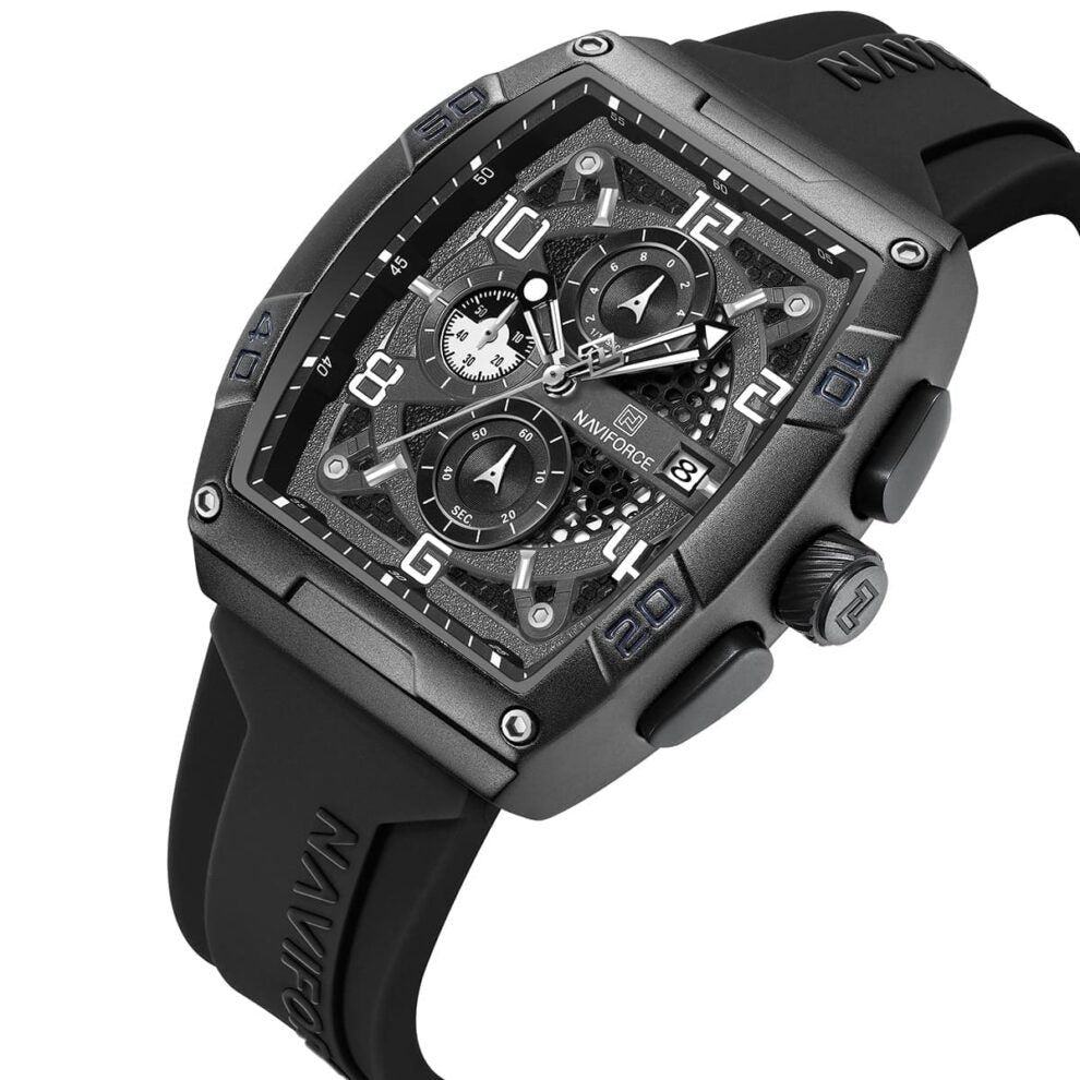 Naviforce Watch Men NF8052-B-W-B