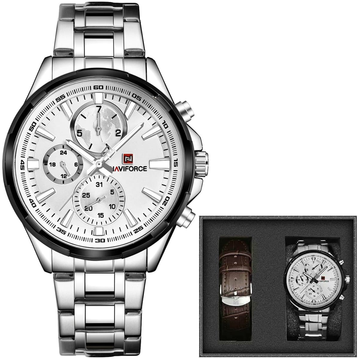Naviforce Watch Men NF9089S-S-W