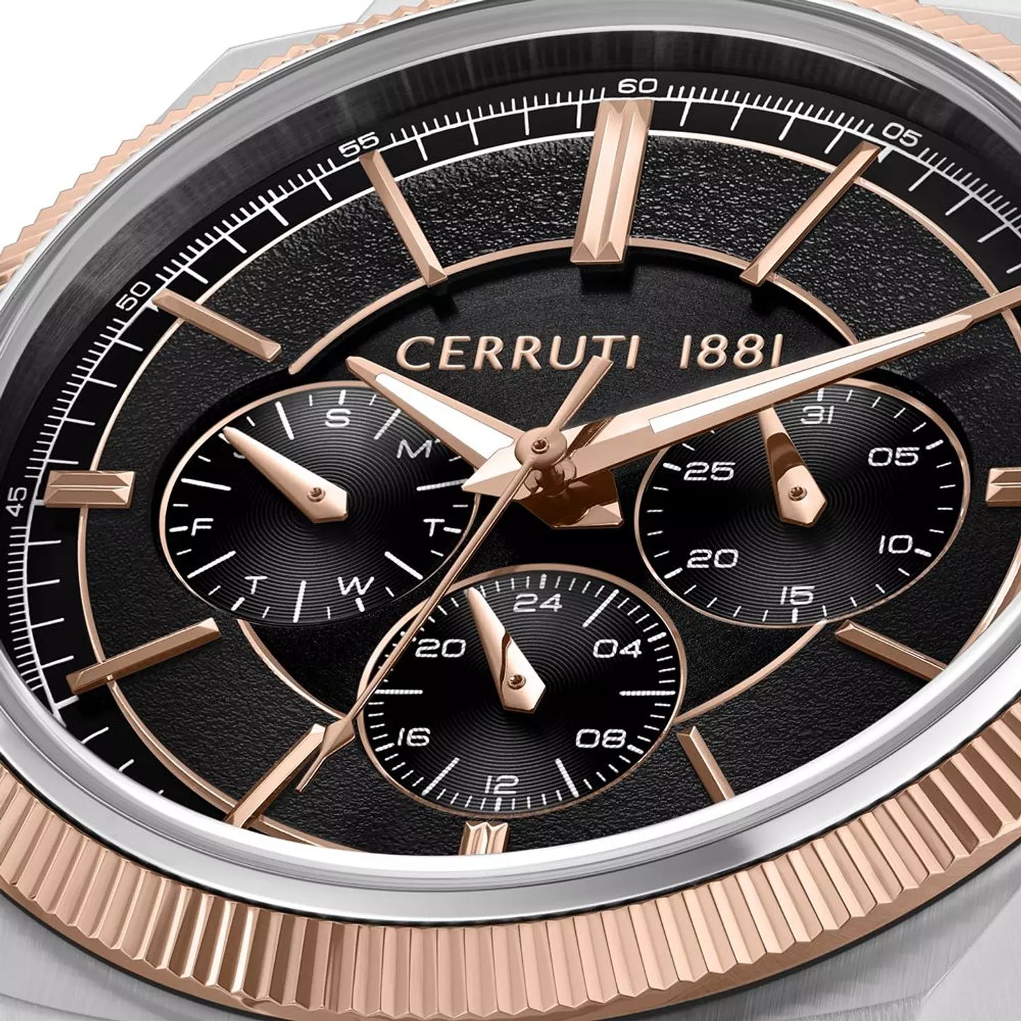Cerruti 1881 Black Chrono Two-Tone Watch CIWGK0084504