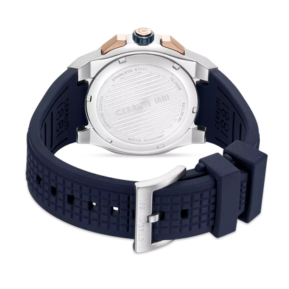Cerruti 1881 Razzuolo Men's Chronograph Blue Dial Leather Watch - CIWGQ0073402