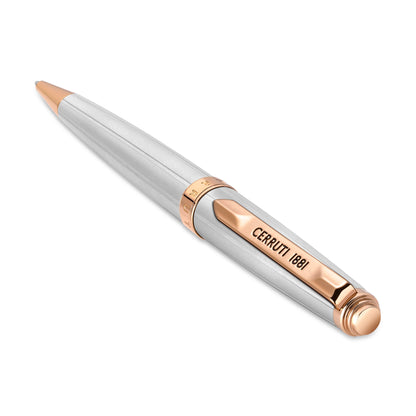 Cerruti1881 Ballpoint Pen Silver & Rose Gold - NSS221001A