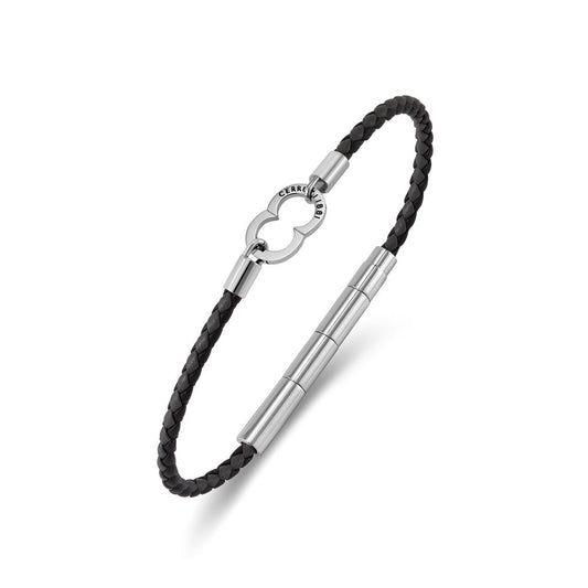 Cerruti 1881 Black Logo Clasp Bracelet CIAGB0015105