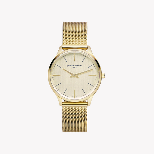 PIERRE CARDIN WOMEN'S GOLD WATCH, STAINLESS STEEL BAND | PC902282F14