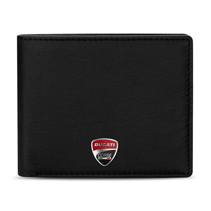 Ducati - DTLGW2201001 - BLACK GENUINE LEATHER WALLET