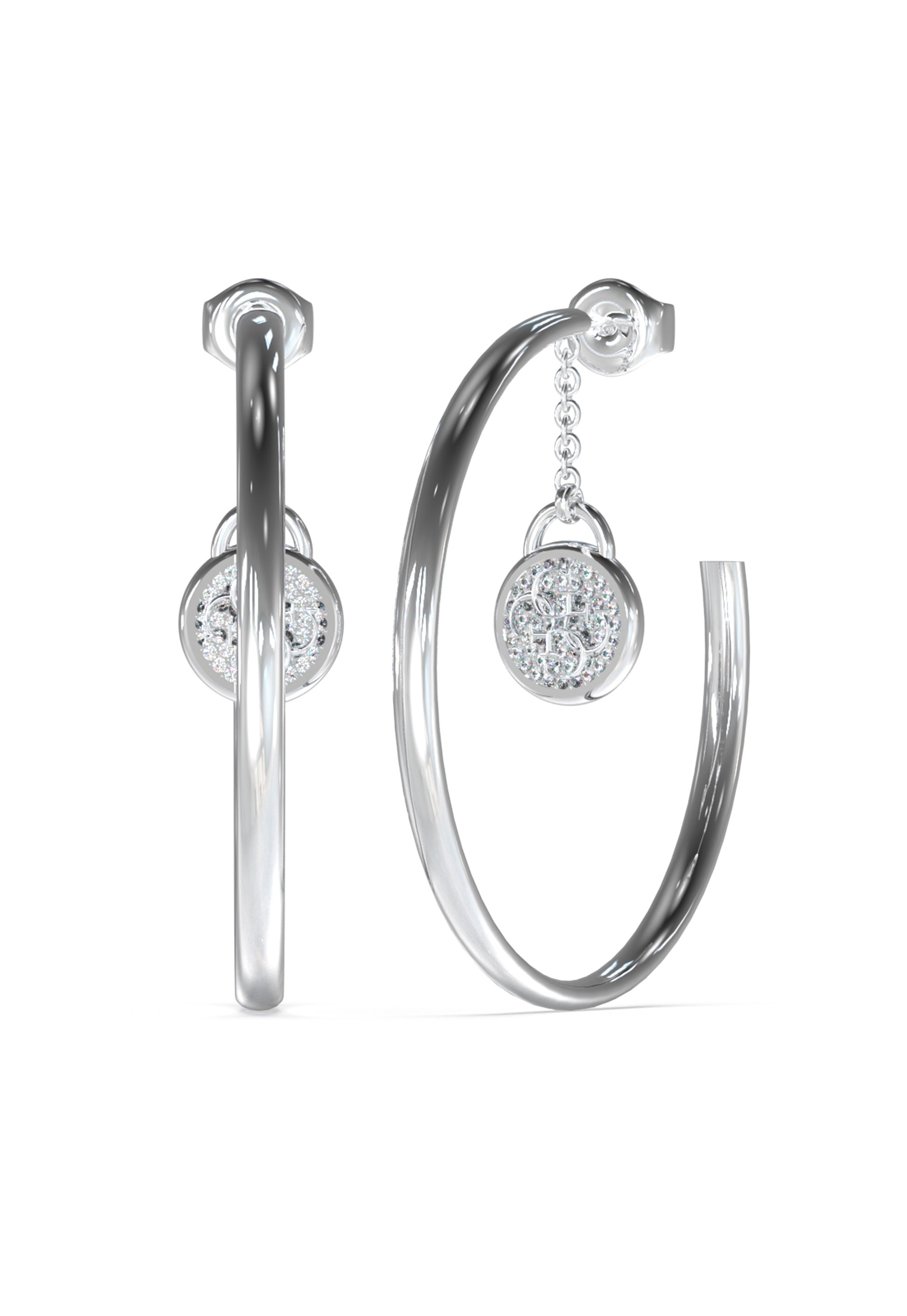 Guess Jewelry - JUBE03128JWRHT/U Ladies silver Earrings